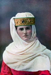 Copricapo da donna, c1290, 1910