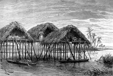 Palafitte di Santa Rosa, vicino a Maracaibo, Venezuela