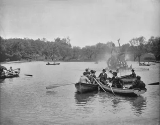 Lago nel Wade Park, Cleveland, Ohio, c1897