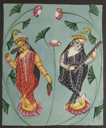 Lakshmi e Sarasvati, 1800s