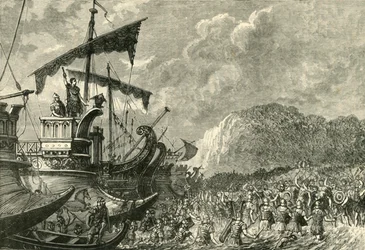 Sbarco di Giulio Cesare in Britannia, 1890