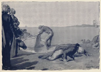 Sbarco di Paoli sul suolo corso, fine XVIII secolo, 1896