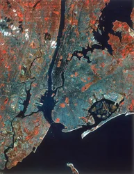 Immagine Landsat di Manhattan, New York, USA