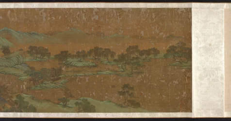 Paesaggio in blu e verde, dinastia Ming o Qing, XVII-XVIII secolo