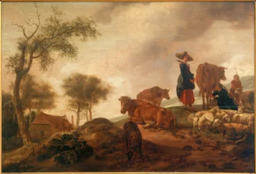 Paesaggio con pastori