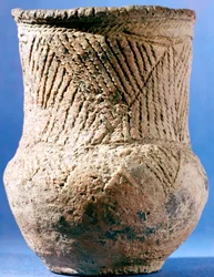 Bicchiere ceramico del tardo Neolitico-prima Età del Bronzo, europeo
