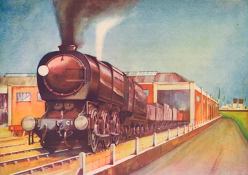 Ultima locomotiva merci di austerità, S.R., ai moli di Southampton, 1940