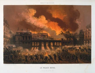 Le Palais Royal, Comune di Parigi, 24 maggio 1871