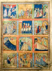 Foglio per un Salterio, Canterbury Christ Church, c1155-1160