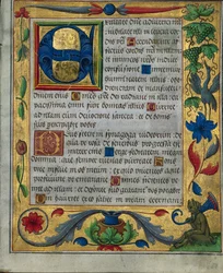 Foglio da un Salterio e Libro di Preghiere...1 di 3 fogli escissi, c. 1524