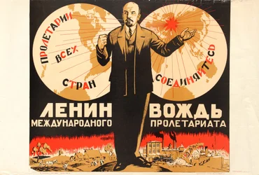 Lenin è il leader del proletariato internazionale, anni 1920.