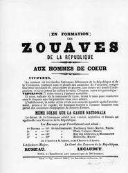 Les Zouaves, dai manifesti politici francesi della Comune di Parigi, maggio 1871