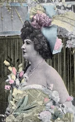 Lidia, cartolina francese vintage, c1900