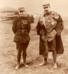 Tenente Georges Guynemer e Capitano Felix Brocard, piloti da caccia francesi