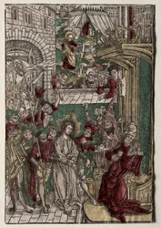 Vita di Cristo: Cristo davanti a Pilato, 1400