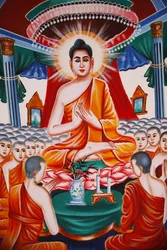 La vita del Buddha Istruendo l