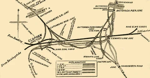 Linee ferroviarie a Clapham Junction