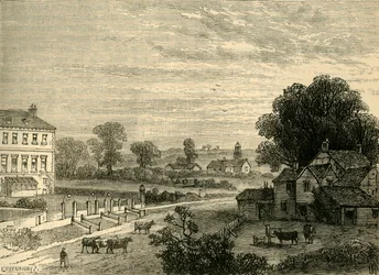Lisson Green nel XVIII secolo, c1876