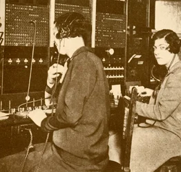 Servizio telefonico Londra-New York, c1930