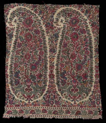 Frammento di scialle lungo, 1820-1825