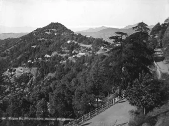 Longwood Hotel, Elysium Hill, catena montuosa di Shimla, India, inizio XX secolo