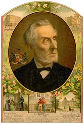 Lord Shaftesbury, statista e filantropo conservatore britannico, fine XIX secolo