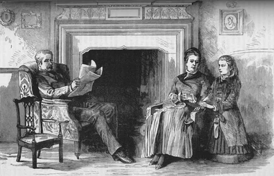 Lord e Lady Wolseley e la loro figlia, c1882-85