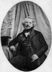 Louis Daguerre, pioniere della fotografia francese, c1845-1851