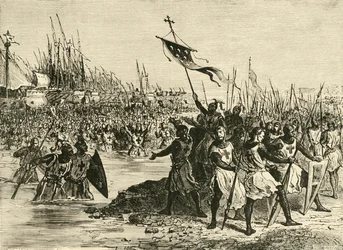 Luigi IX. Sbarco in Egitto, 1249, 1890