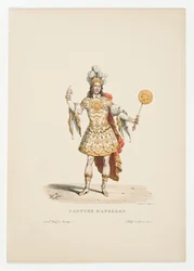 Luigi XIV come Apollo nel balletto Noces de Thétis et Pélée, 1654
