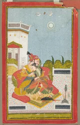 Amanti che si abbracciano Raga Malkaus, c. 1760
