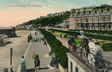 Parata inferiore, Folkestone, fine XIX-inizio XX secolo