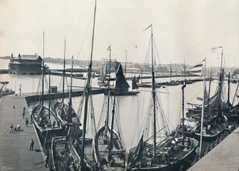 Lowestoft - Il porto e la parata, 1895