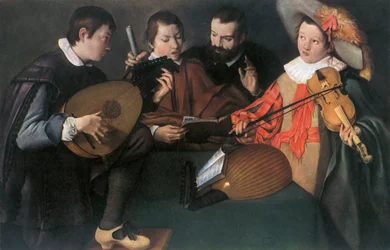 Liuti e violino, pittore italiano sconosciuto del XVII secolo, 1948