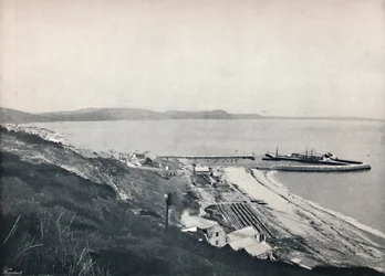 Lyme Regis - Il porto, 1895