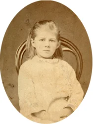 Lyubov Dostoyevskaya, figlia dello scrittore Fyodor Dostoevsky, anni 1870