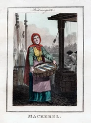Sgombri, Billingsgate, Londra, 1805