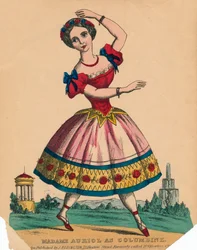 Madame Auriol come Colombina, c1849