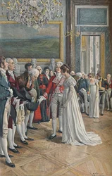 Madame Bonaparte riceve gli ambasciatori alle Tuileries