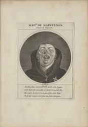 Madame de Maintenon travestita da monaco, ca 1690