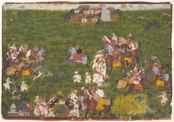 Maharana Sangram Singh Caccia il Cinghiale Selvatico