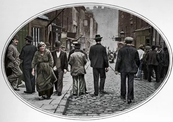 Strada principale della comunità italiana, Clerkenwell, Londra, c1900 1901