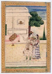 Malavi Ragini, Album Ragamala, Scuola del Rajasthan, XIX secolo