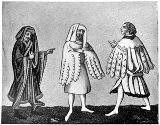 Abito maschile, XIV secolo, 1910