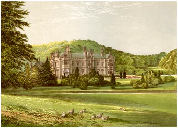 Mamhead, Devon, casa del baronetto Newman, c1880