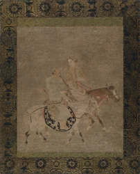 Uomo e donna a cavallo