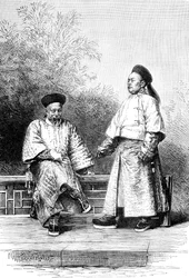 Ministri Manchu, capi dei banchieri, c1890