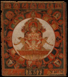 Mandala di Chandra, Dio della Luna, fine XIV-inizio XV secolo