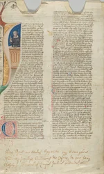 Foglio di manoscritto, XIV secolo