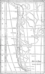 Mappa del Cile, 1911